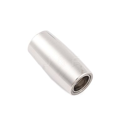 Tarnish Resistant 304 Stainless Steel Magnetic Clasps with Glue-in Ends STAS-K006-15C-1