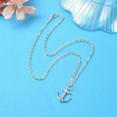 Iron Cable Chain Necklace Making MAK-YW0001-12-1