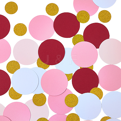 200Pcs Round Paper Table Scatter Confetti DIY-SC0032-57A-1