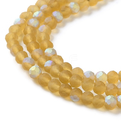 Transparent Glass Beads Strands X1-EGLA-A034-T4mm-MB04-1