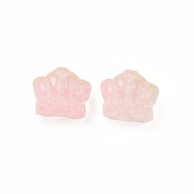 Two Tone Transparent Spray Painted Glass Beads GLAA-Q092-02-C05-1