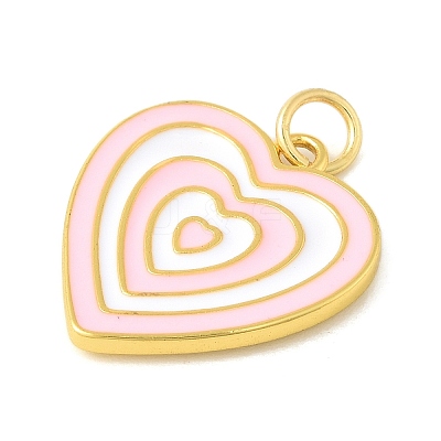 Brass Enamel Pendants STAS-V013-09G-1