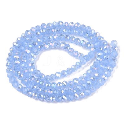 Electroplate Glass Beads Strands EGLA-A044-J2mm-B03-1