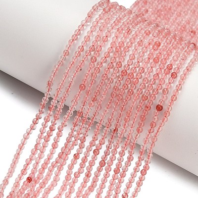 Cherry Quartz Glass Beads Strands G-Z116-A09-2mm-1