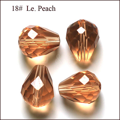 Imitation Austrian Crystal Beads SWAR-F062-10x8mm-18-1