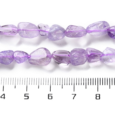 Natural Amethyst(Dyed & Heated) Beads Strands X-G-P497-01C-47-1