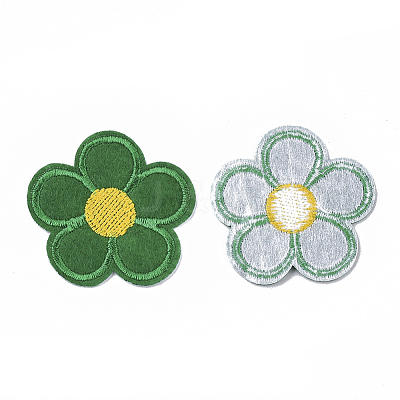 Computerized Embroidery Cloth Iron On/Sew On Patches AJEW-S076-012-1