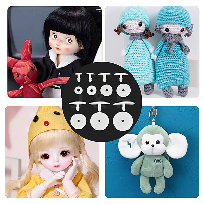 60Sets 7 Style Plastic Doll Joints DOLL-PH0001-15-1