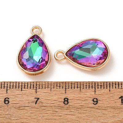 Electroplate Glass Pendants GL-CBA7A25-03B-1