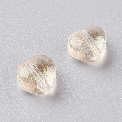 Electroplate Glass Beads EGLA-E059-F07-1