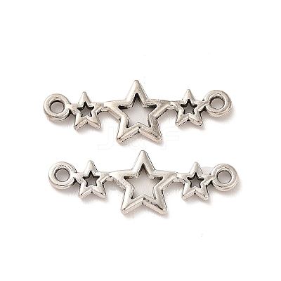 Tibetan Style Alloy Connector Charms X-TIBE-B001-41AS-1