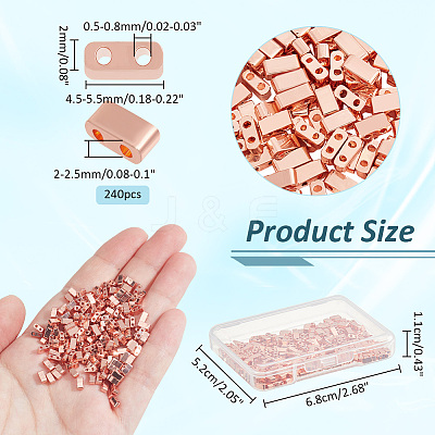 240Pcs Electroplated Glass Seed Beads SEED-NB0002-06A-1