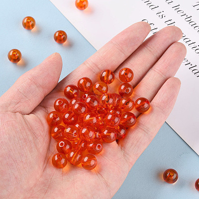 Transparent Acrylic Beads X-MACR-S370-A10mm-726-1