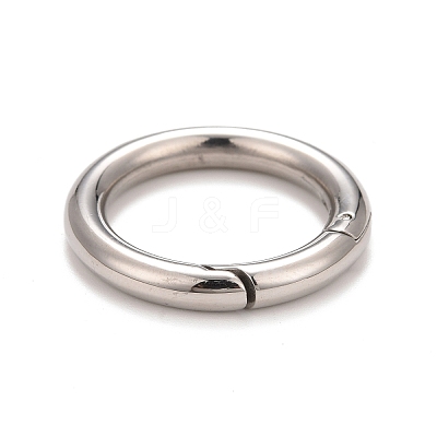 Non-Tarnish 304 Stainless Steel Spring Gate Rings STAS-M296-01P-E-1