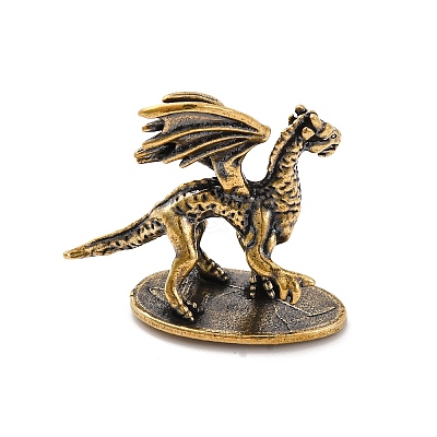 Brass Pterosaur Display Decoration KK-D370-10AG-C-1