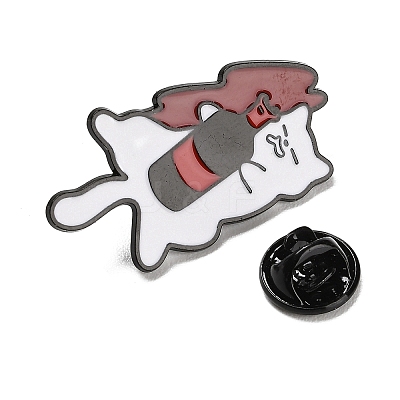 Drunk Cat Enamel Pins JEWB-I060-02EB-02-1