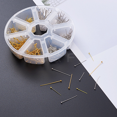 Brass Ball Head Pins KK-TA0007-16-1