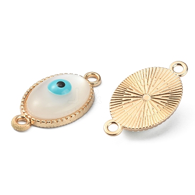 Cat Eye Enamel Connector Charms FIND-TAC0017-06A-LG-1