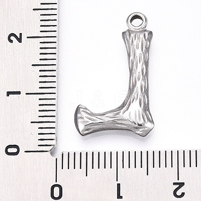 304 Stainless Steel Pendants STAS-N117-01P-L-1