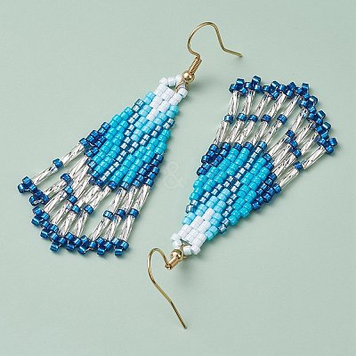 3Pair 304 Stainless Steel Boho Dangle Earrings EJEW-MZ00264-1