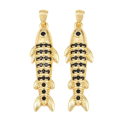 Brass Micro Pave Cubic Zirconia Pendants CU-CBAB3AD-10G-04-1