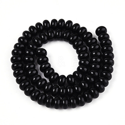 Opaque Spray Painted Glass Beads X-GLAA-ZX008-8mm-18F-1