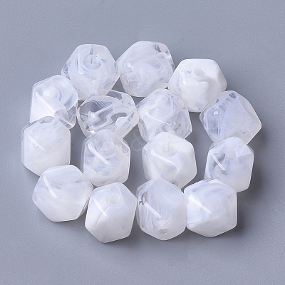 Acrylic Beads OACR-T007-09G-1