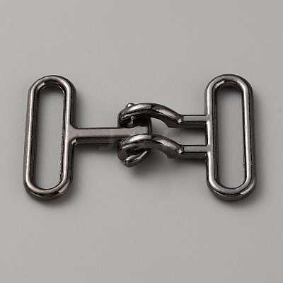 Alloy Snap Lock Clasps PALLOY-WH0107-01A-B-1