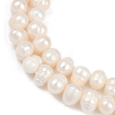 Natural Cultured Freshwater Pearl Beads Strands PEAR-I007-07Y-07A-1
