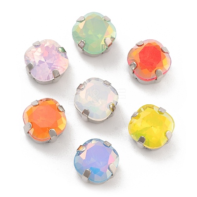 Square Opal Sew On Rhinestones RGLA-G024-07A-P-1