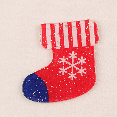 Christmas Themes Acrylic Pendants FIND-WH0817-160I-1