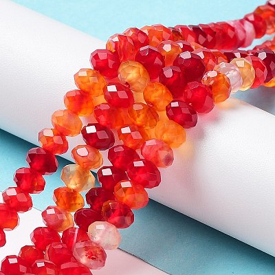Natural Banded Agate/Striped Agate Beads Strands G-E605-A02-01E-1