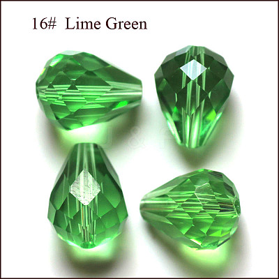 Imitation Austrian Crystal Beads SWAR-F062-10x8mm-16-1