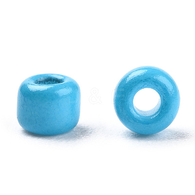 Baking Paint Glass Seed Beads SEED-S001-K10-1
