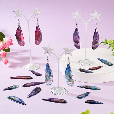 DIY Wing Dangle Earring Making Kit DIY-TA0005-44-1