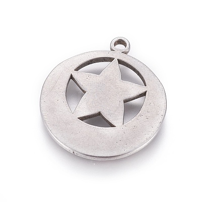 Non-Tarnish 304 Stainless Steel Pendants X-STAS-L226-048P-1