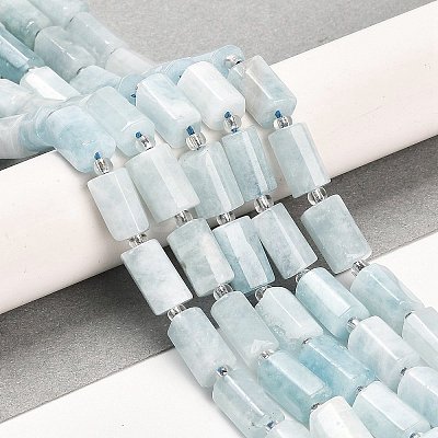 Natural Aquamarine Beads Strands G-G068-A30-01-1