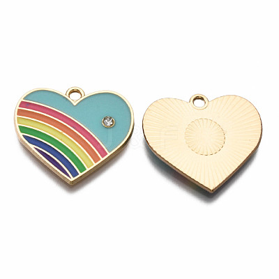 Alloy Enamel Pendants ENAM-T011-108C-NR-1