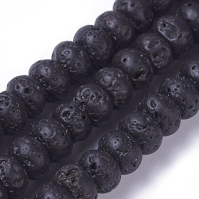 Natural Lava Rock Beads Strands G-E541-05A-1