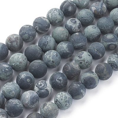Natural Kambaba Jasper Beads Strands G-P430-02-D-1