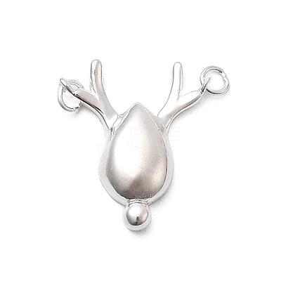 Christmas 925 Sterling Silver Deer Charms STER-A048-10S-1