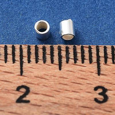 925 Sterling Silver Spacer Tube Beads STER-Z006-01D-S-1