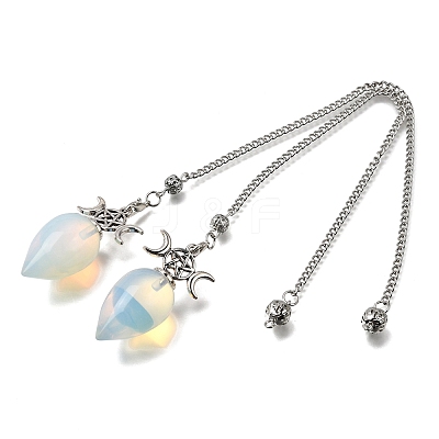 Opalite Dowsing Pendulum Pendants GG-CBA6D08-A02-1