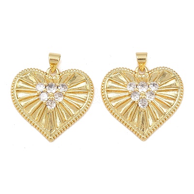 Mother's Day Brass Cubic Zirconia Pendants KK-L251-07G-08-1