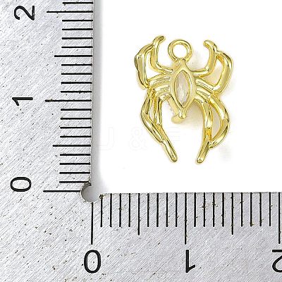 Brass Pave Clear Cubic Zirconia Pendants LS-KK-L238-02G-1