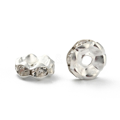 Iron Rhinestone Spacer Beads X-RB-A008-8MM-S-1