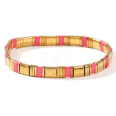 Glass Seed Beads Stretch Bracelets for Women MR9301-5-1