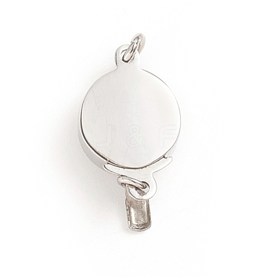 Tarnish Resistant 304 Stainless Steel Box Clasps STAS-I133-03P-1