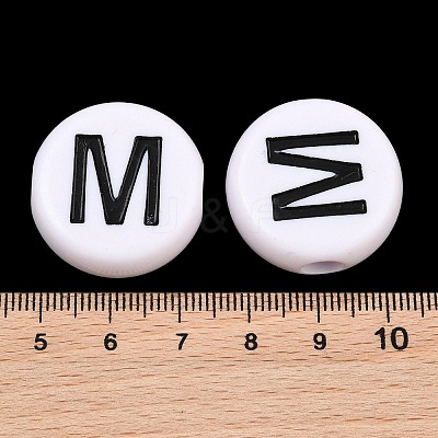 Opaque Acrylic European Beads AC-CBA3BDD-01M-1