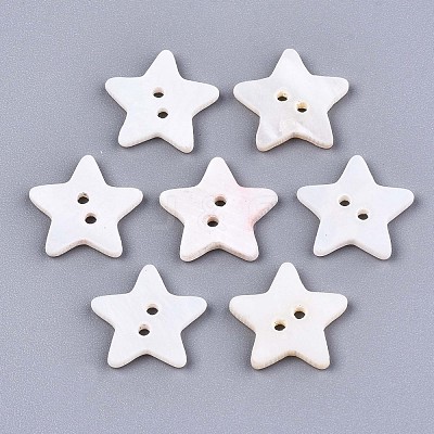 2-Hole Freshwater Shell Buttons SHEL-S276-138B-01-1